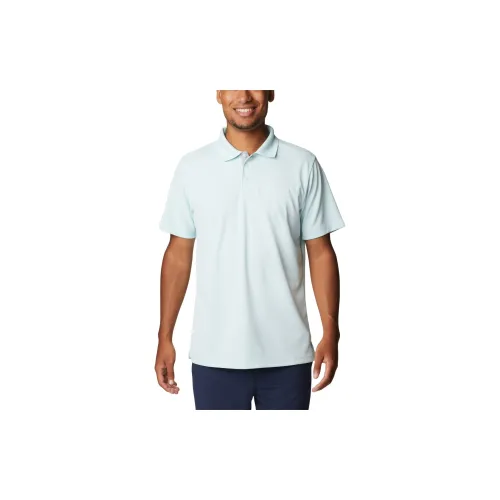 Columbia Polo Shirts Men Cool Green