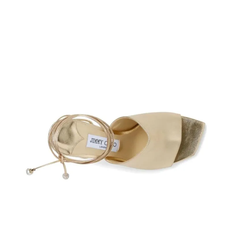 Jimmy Choo Elyna Metallic Wedge Sandals-4