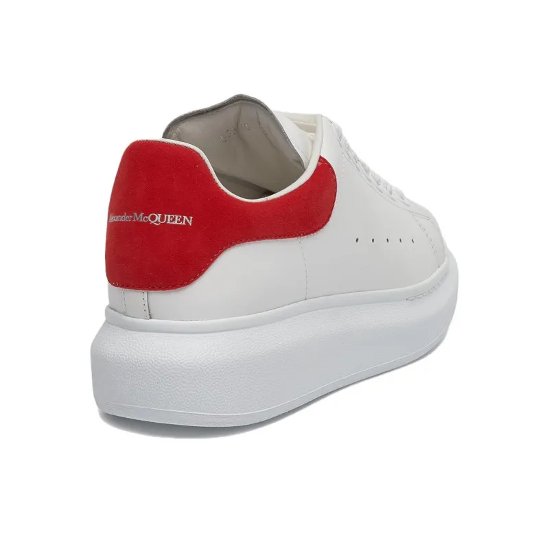 Alexander McQueen Oversized Redtail Low Top Stylish Skateboarding Shoes Women's White Red-3