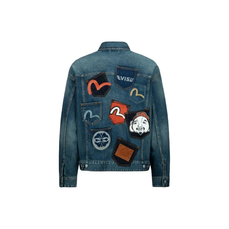 EVISU Seagull print Denim Jacket-1