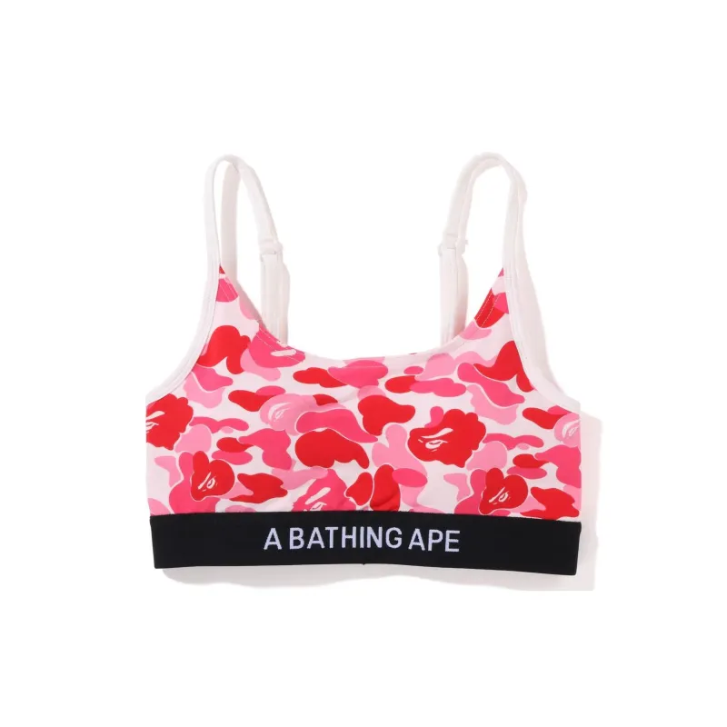 A BATHING APE Women'ss Abc Camo Sport Bra Pink-0