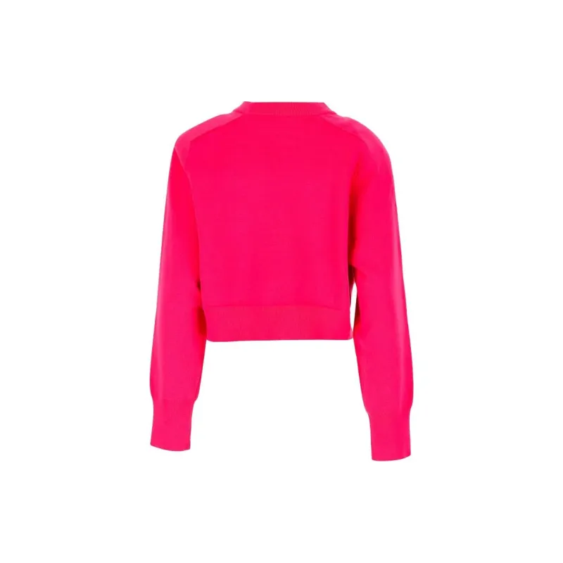 Rotate Logo Embellished Cropped Sweatshirt-1