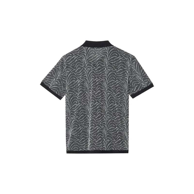 ANDREW MACKENZIE Polo Shirts Men Black Gray-1