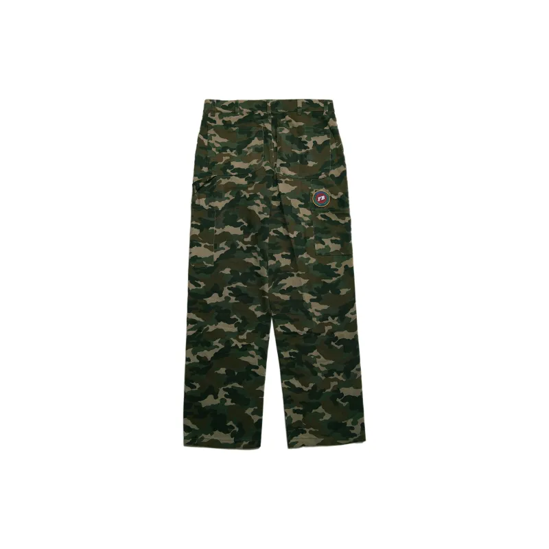 BURNIN x FCPLAYA Casual Pants Unisex Camouflage Green-1