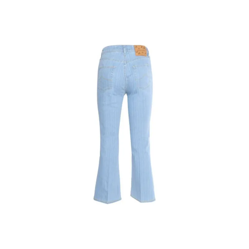 JACOB COHEN Logo Patch Flared Leg Jeans-1
