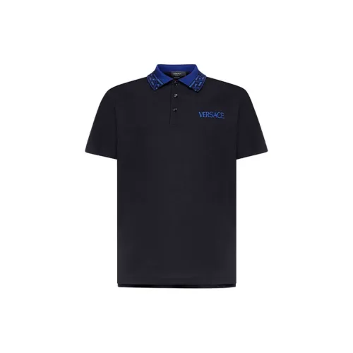 VERSACE Polo Shirts Men Black