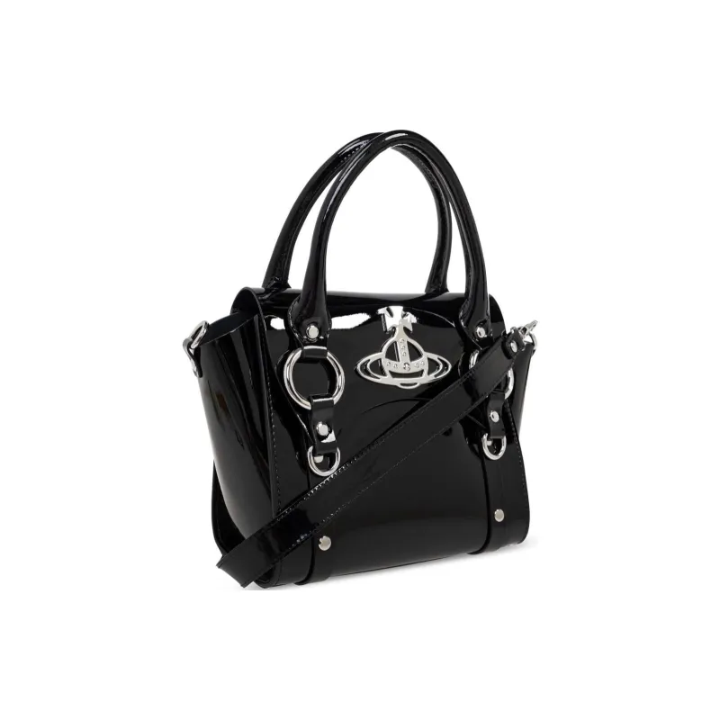 Vivienne Westwood BETTY Calfskin One Shoulder Handbag Mini Women's Black-1