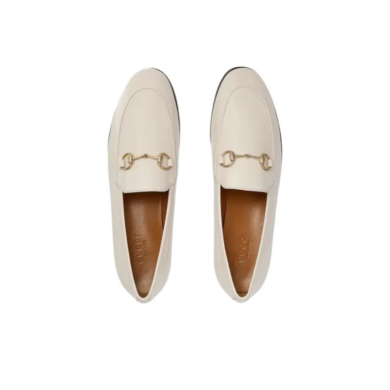 GUCCI Jordaan Loafers Women's White-3