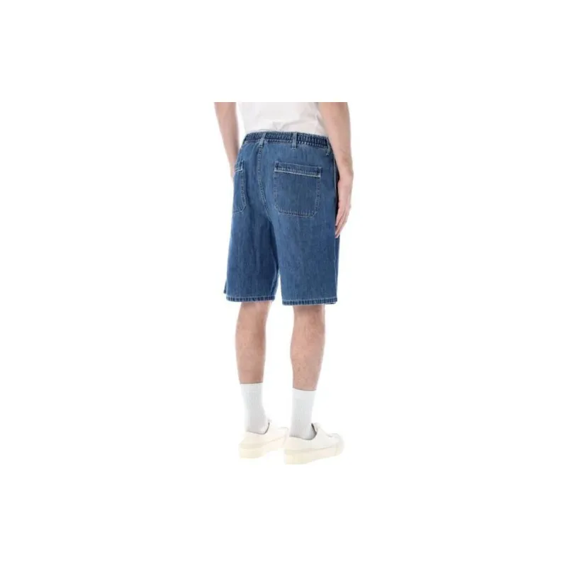 MARNI Elastic Waist Denim Shorts-2