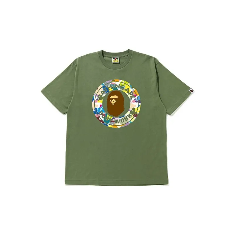 A BATHING APE Multi Camo Busy Works Tee-4