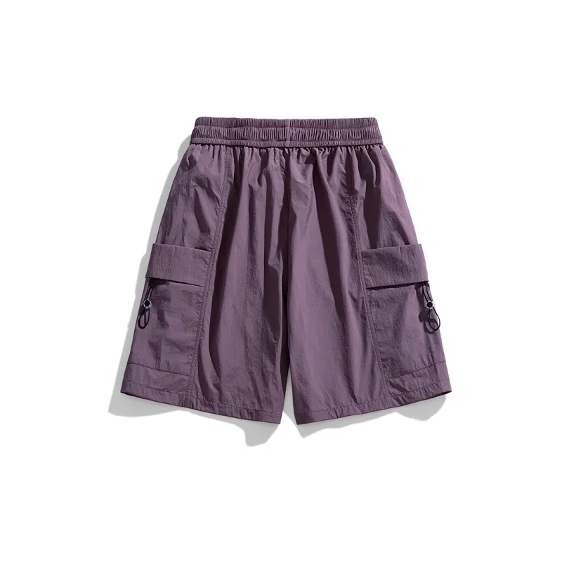 PAINT STAIN Cargo Shorts Unisex Black-31
