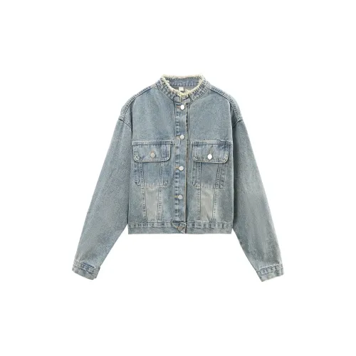 A paradise for awakening Denim Jackets Women's Denim Blue