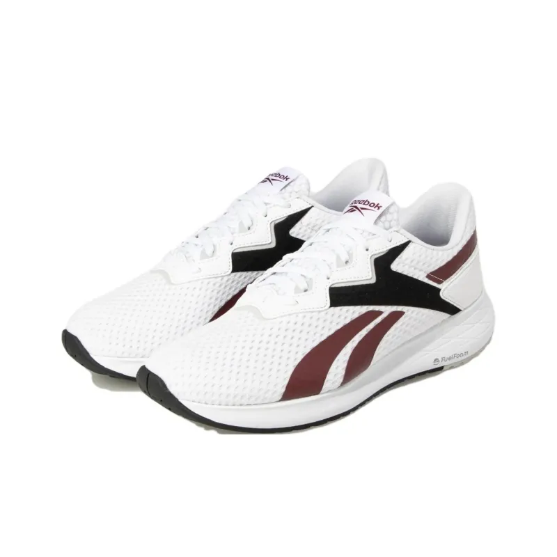 Reebok Energen Plus 2 Anti Slip Wear Resistant Low Top Casual Running Shoes Men's White Black Red-3