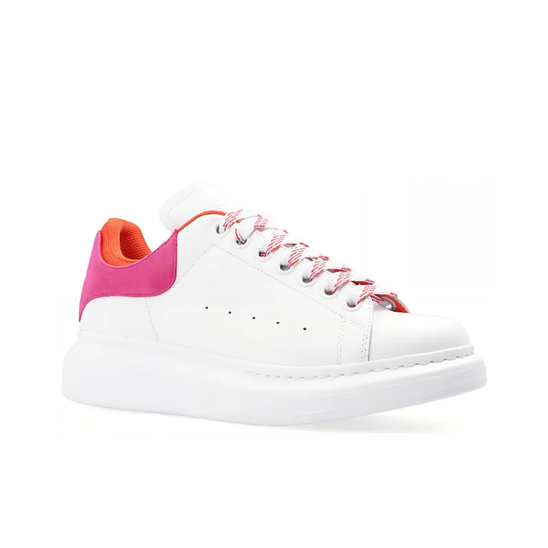 Alexander McQueen Oversized Low Top Sneakers 'White Rose Pink' Women's-3