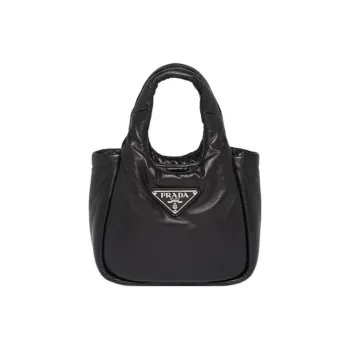 PRADA Small Padded Soft Nappa Leather Bag Black