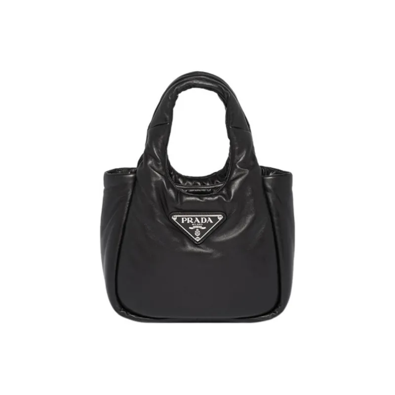 PRADA Small Padded Soft Nappa Leather Bag Black-0
