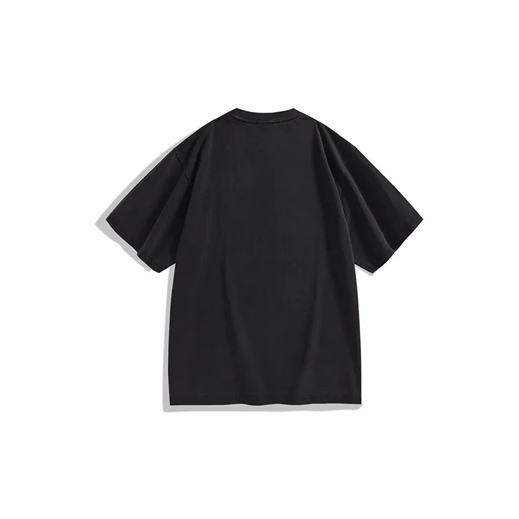 PEACEBIRD MEN T Shirts Men Black Batch 1 Loose Fit-1