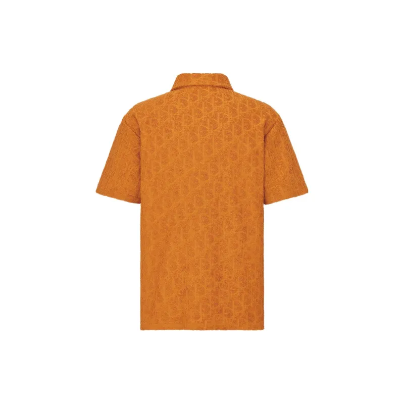 DIOR Quarterly New Products SS22 Polo Shirt Men's Orange-1