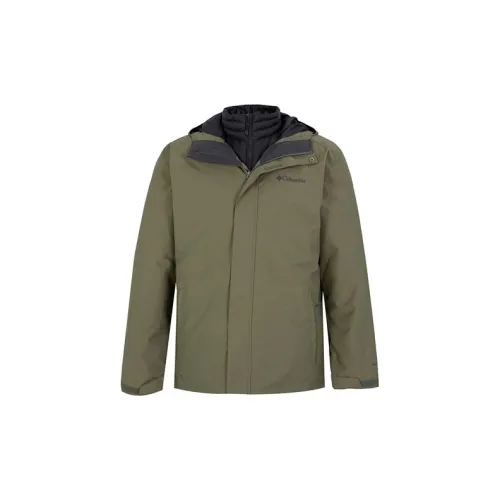 Columbia Down Jackets Men Army Green