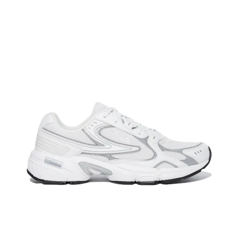 FILA Recharge Anti Slip Wear Resistant Low Top Casual Shoes Unisex White Gray-1