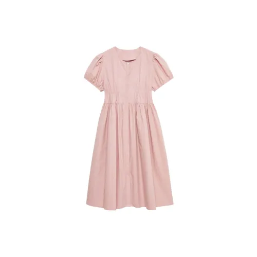 Asuka and new sake Short-Sleeved Dresses Women's Rose Pink HCD01