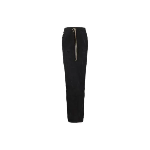 Rick Owens DRKSHDW Casual Long Skirts Women's Black