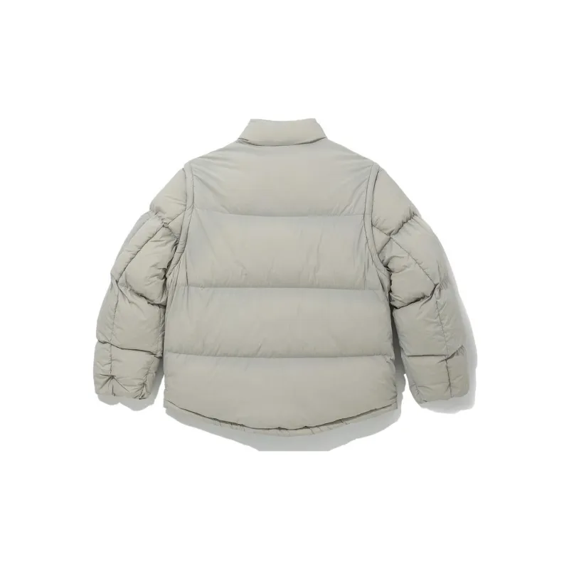 New Era Puffer Jacket Men's Gray-1