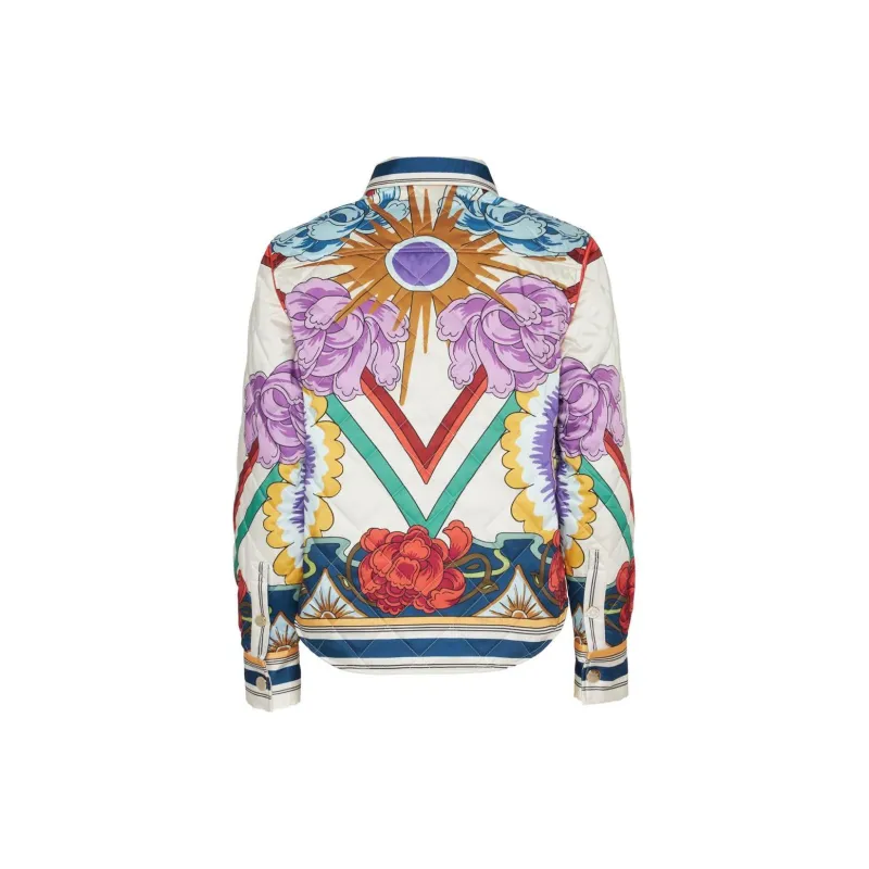La DOUBLEJ. Edie Floral print Quilted Jacket-1