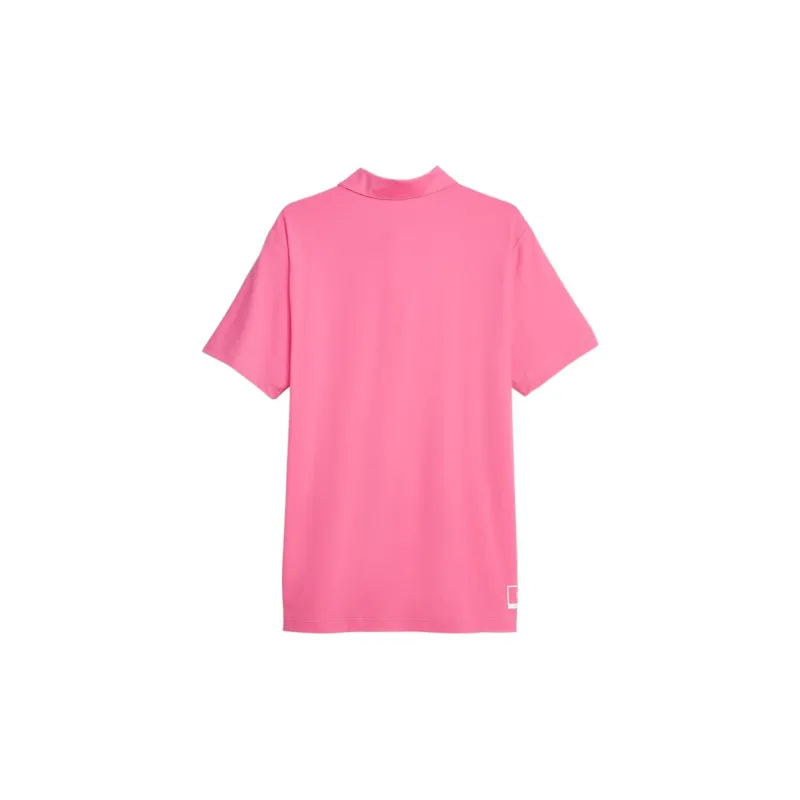 PUMA Golf X PTC Polo Shirts Men Bright Pink Red-1