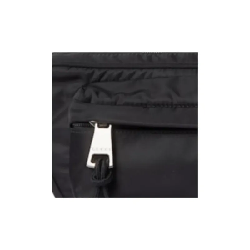 GUCCI Nylon Shoulder Bag, Crossbody Bag Small Size Men's Black-7