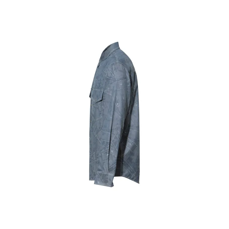 RARE Long Sleeved Shirts Men's Blue-1