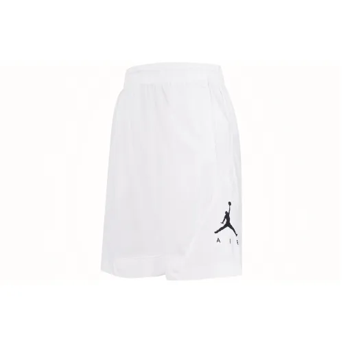 Jordan Men's Rise Striped Triangle Logo Pants White