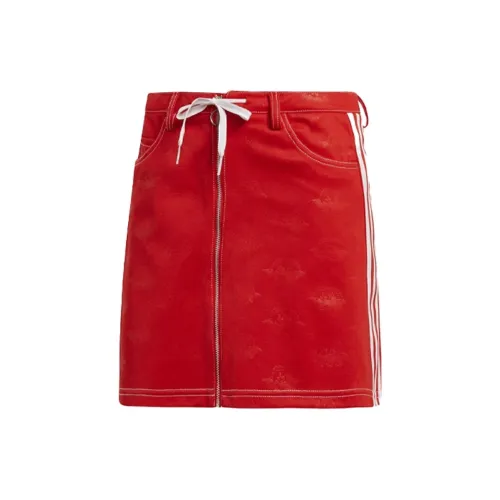 Adidas Originals Casual Short Skirts Women's Red