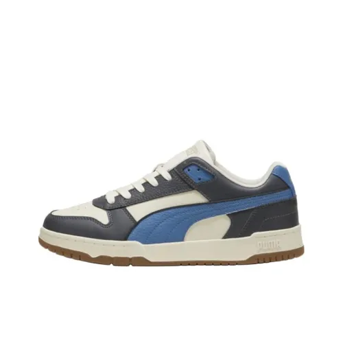 PUMA RBD Game Skateboard Shoes Unisex Low-Top White -Horizon Blue- Tree Resin