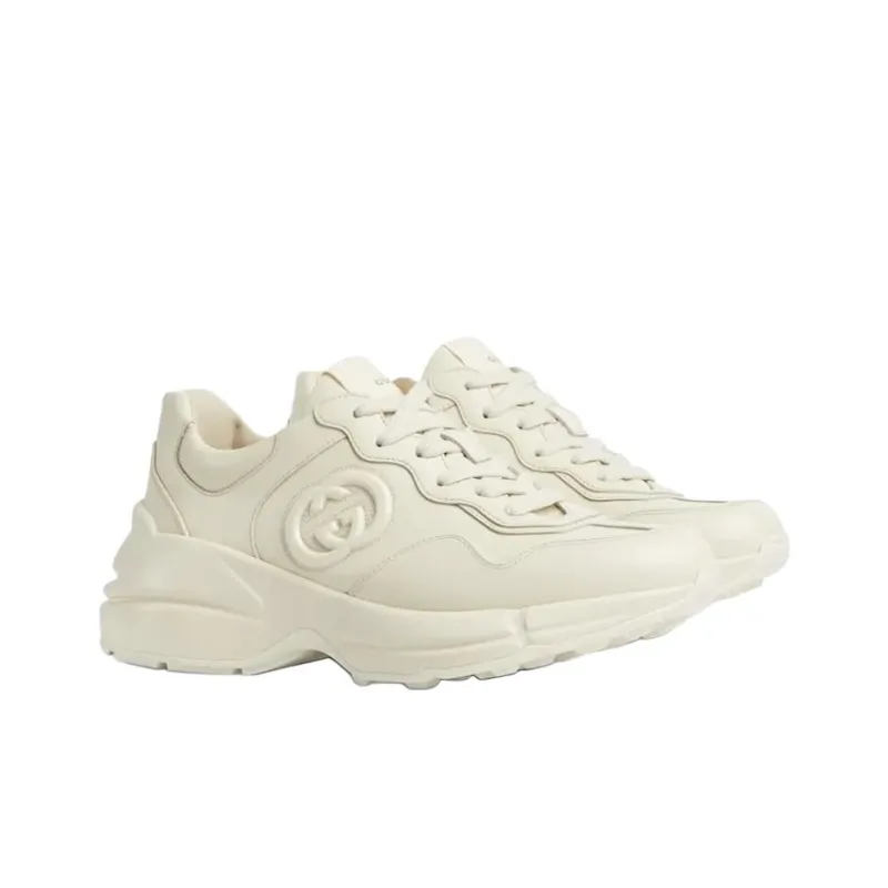 GUCCI Rhyton Low-Top Casual Shoes Women's White-2