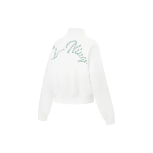 LINING Fitness Series Sweatshirts Women's Standard White