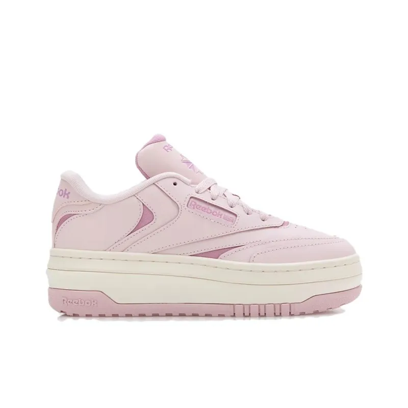 Reebok Club C Anti Slip Wear Resistant Low Top Skateboard Shoes Women's Light Purple-1
