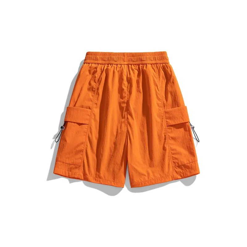 PAINT STAIN Cargo Shorts Unisex Black-45