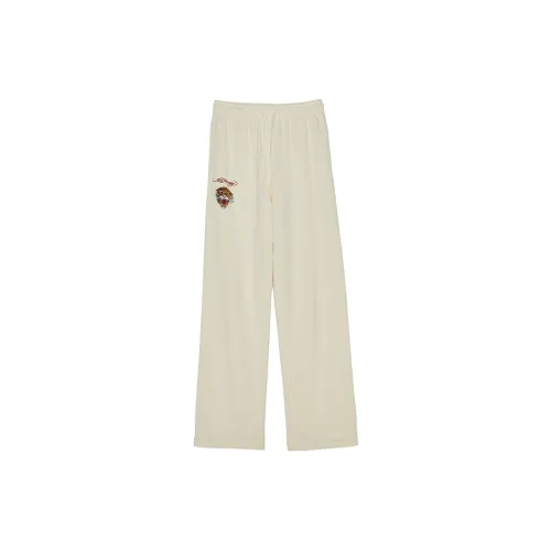 Ed Hardy Casual Pants Women's Ivory White E1OSW141