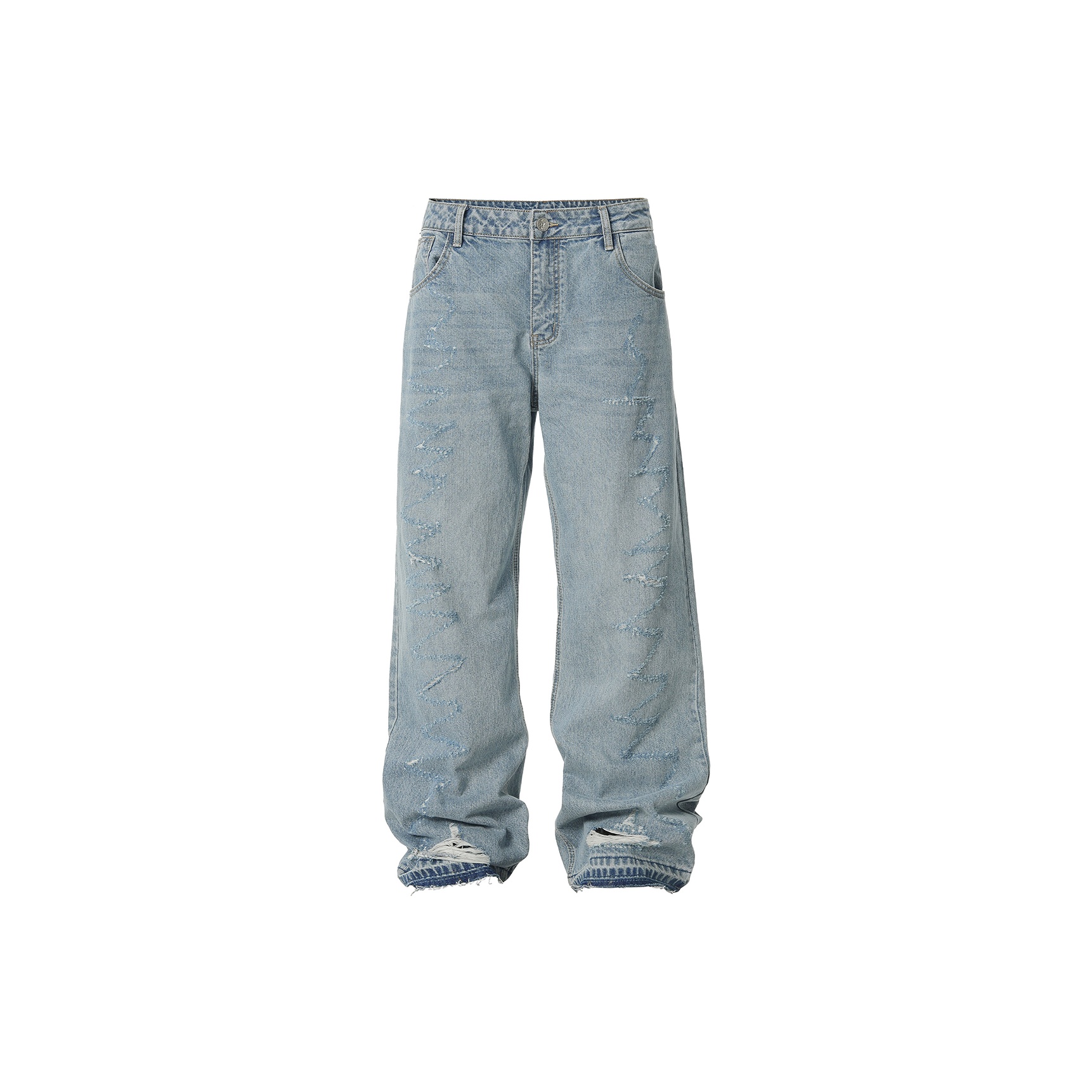パンツ menes JHYQ Dirty Mid Blue Baggy Jeans XL menes JHYQ Dirty Mid Blue Baggy Jeans XL