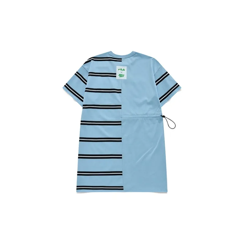 FILA FUSION FILA FUSION X Jeremyville Collaboration Short Sleeved Dresses Women's Noble Purple-1