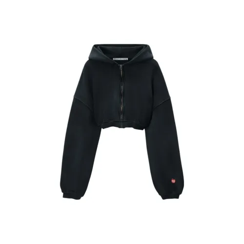 alexander wang Zip-up Cropped Hoodie