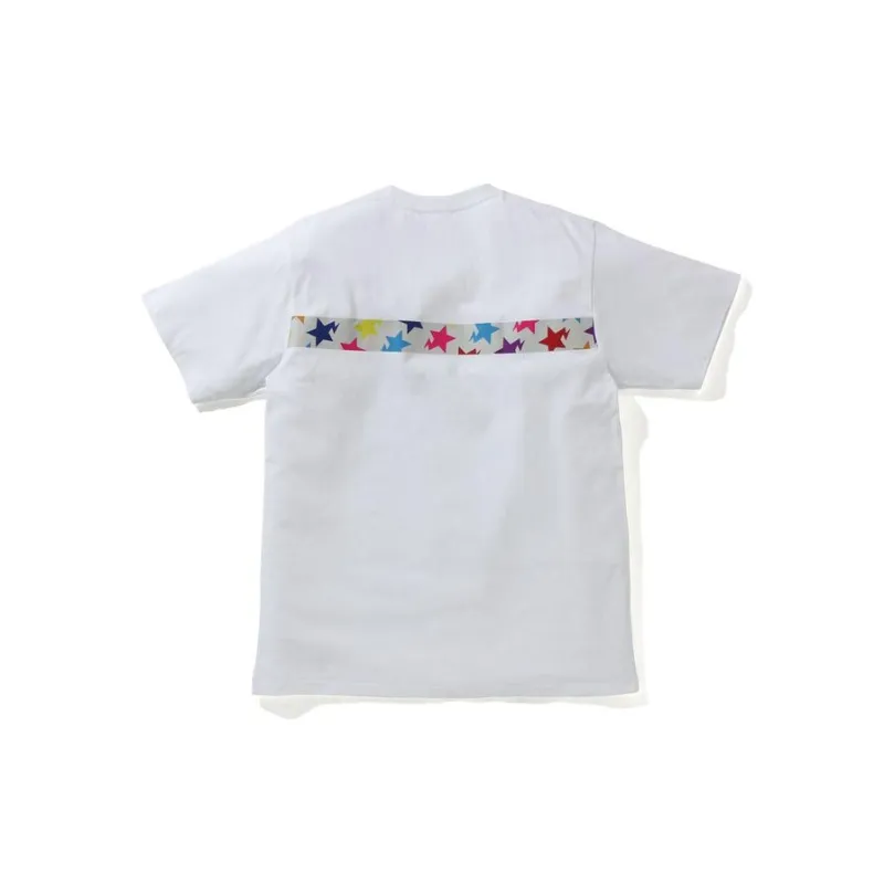 A BATHING APE Sta Pattern Tape Ape Head Tee-3