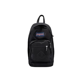 JanSport Polyester Sling Bag Shoulder Bag Crossbody Bag Small Size Unisex Black