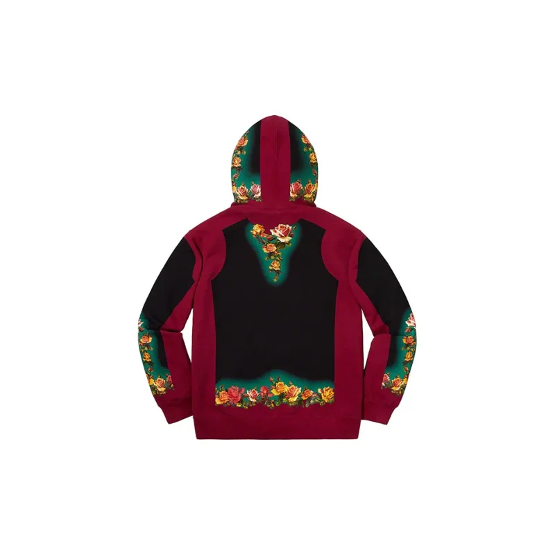 Supreme Jean Paul Gaultier Floral Print Hooded Sweatshirt-1