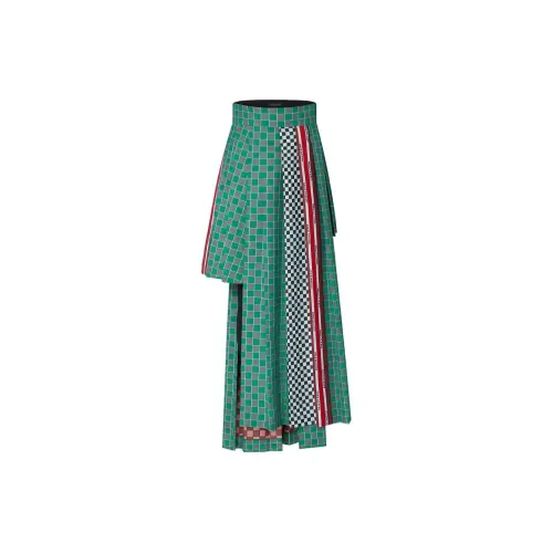 LOUIS VUITTON SS22 Casual Long Skirts Women's Green