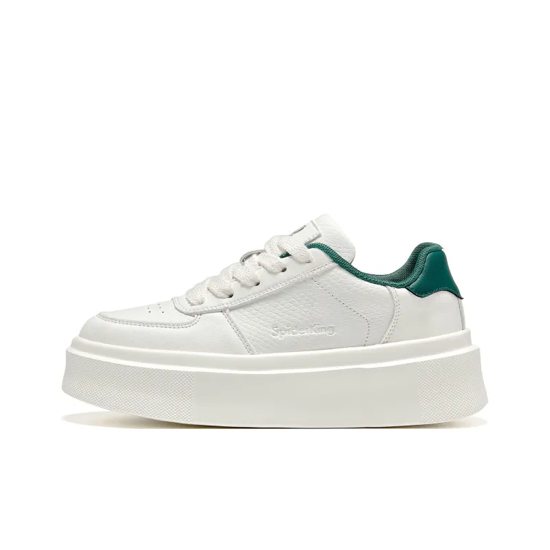 Spider King Low Top Skateboard Shoes Women's Green-0