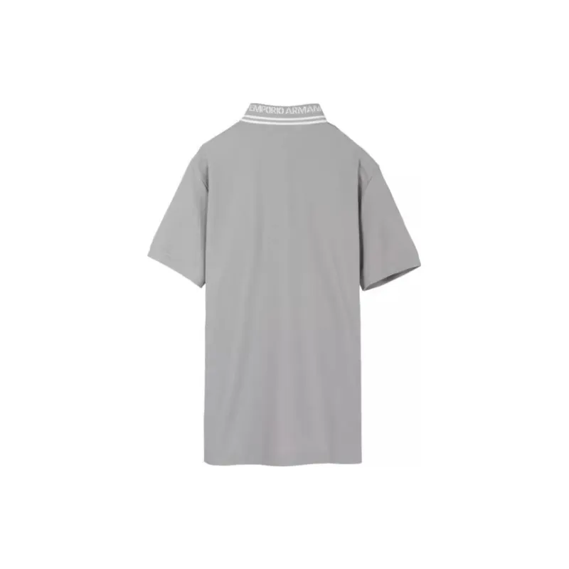 EMPORIO ARMANI SS23 Polo Shirt Men's Gray-1