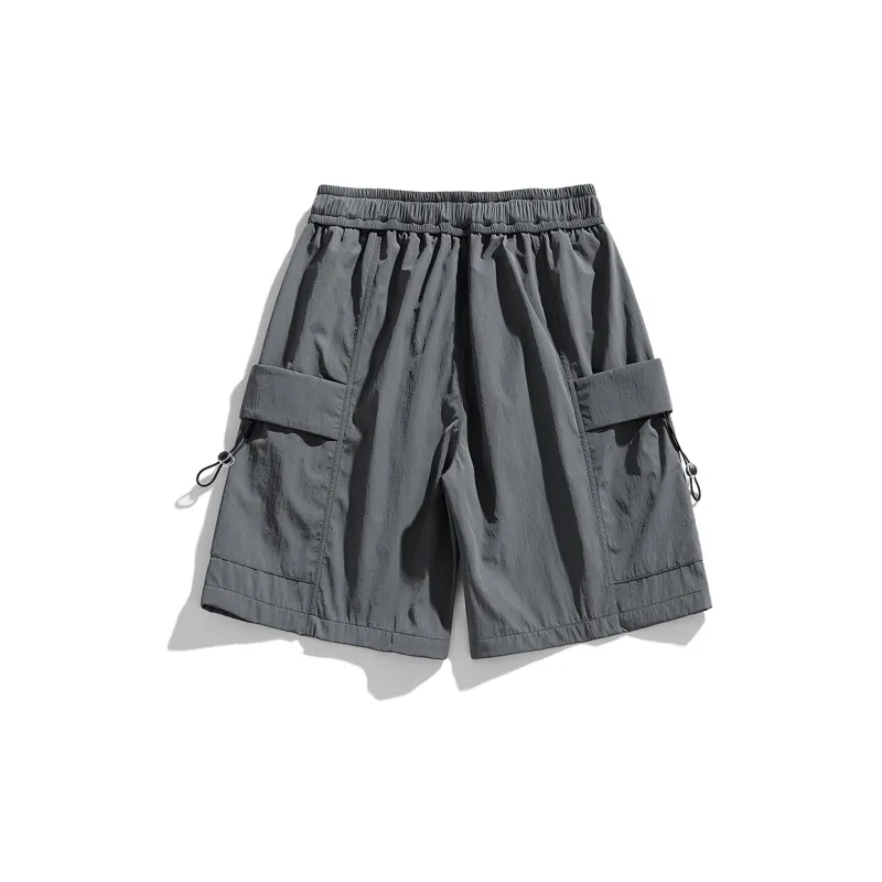 PAINT STAIN Cargo Shorts Unisex Black-13