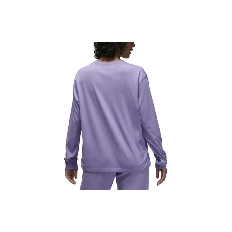 Jordan Jordan Tiger Graphic Drop Shoulder Sleeve T-Shirt Women's Purple-1
